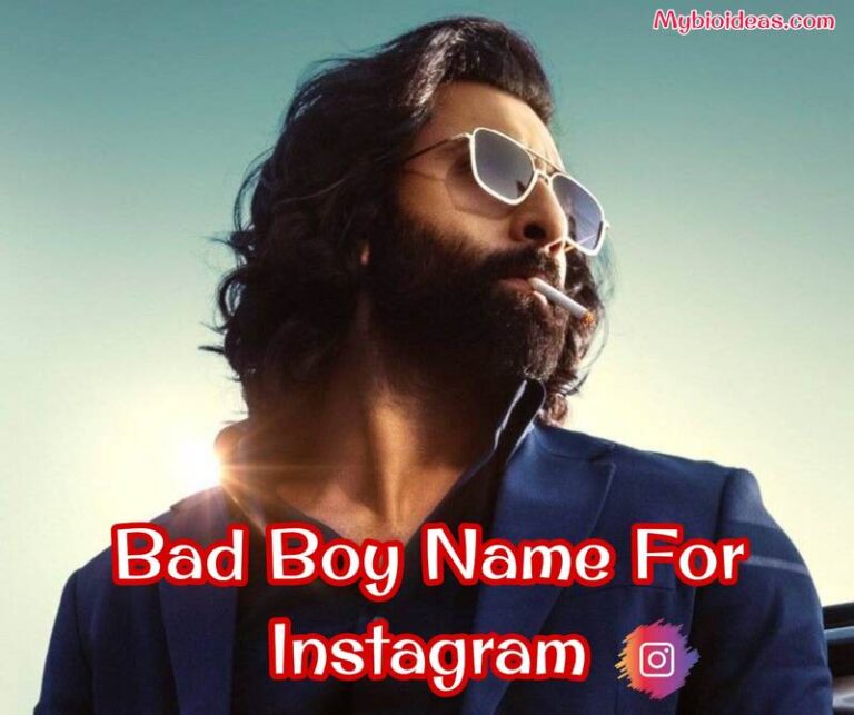 Bad Boy Name For Instagram