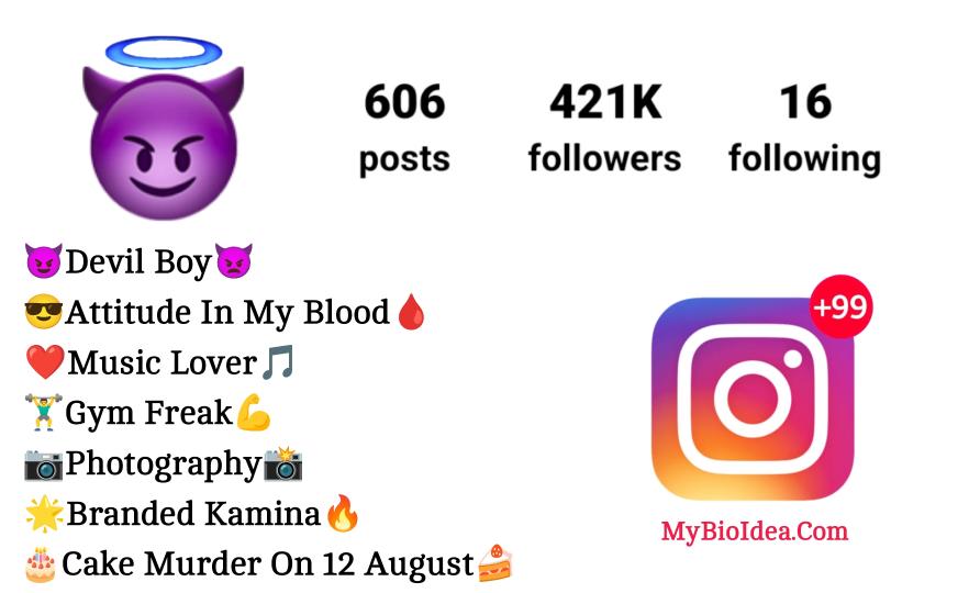 Devil Bio For Instagram