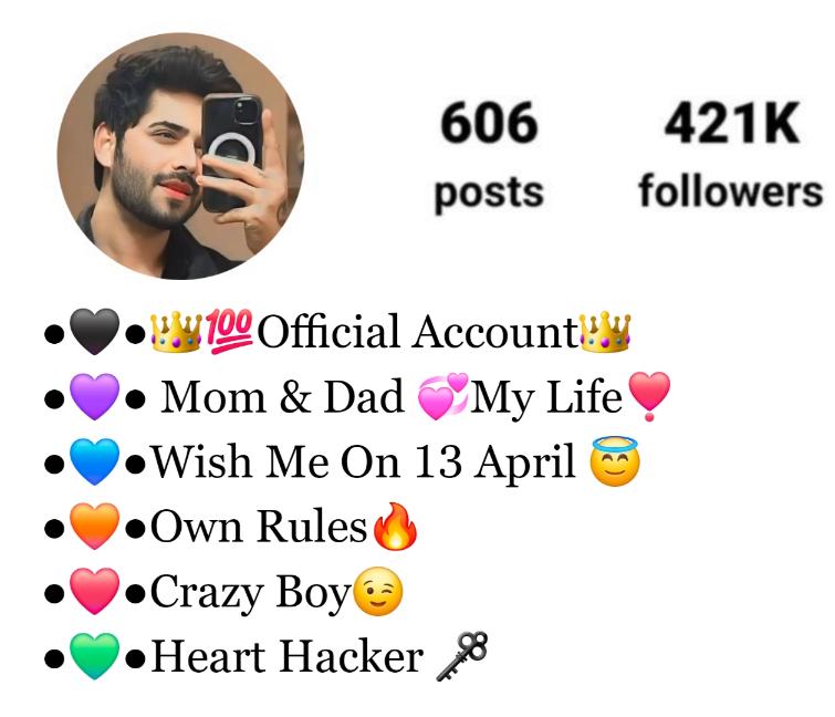 Instagram VIP Bio For Boys