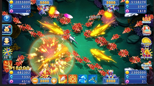 Play Fish Shooting and Reward Scratch Cards